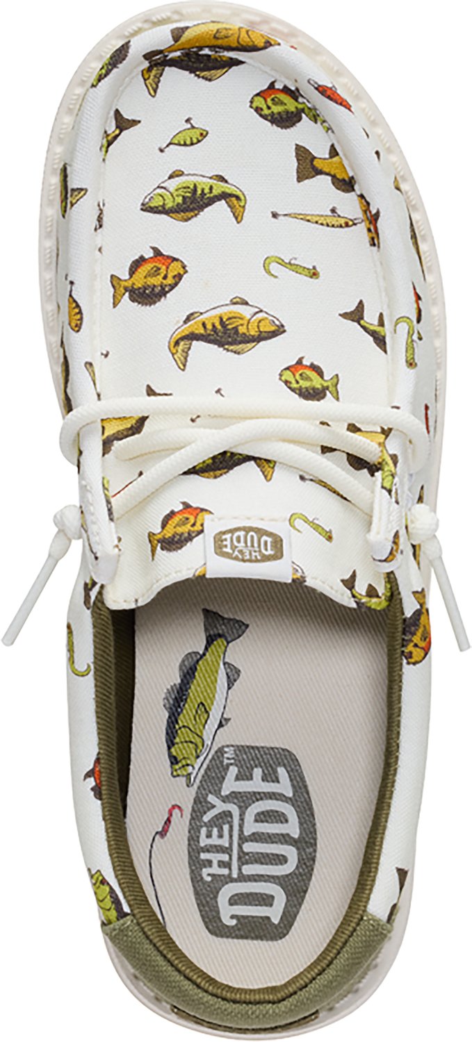HEYDUDE Kids’ Wally Freshwater Fish Slip-on Shoes - view number 4