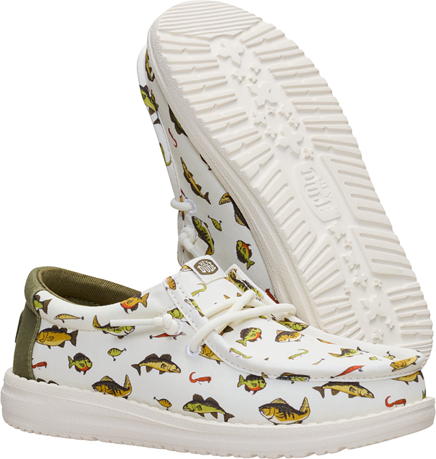 HEYDUDE Kids’ Wally Freshwater Fish Slip-on Shoes - view number 5