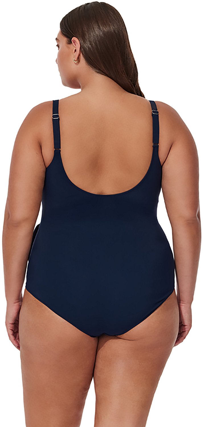 Gottex Women's Plus Canva Tricolore V-Neck Surplice One-Piece Swimsuit - view number 2