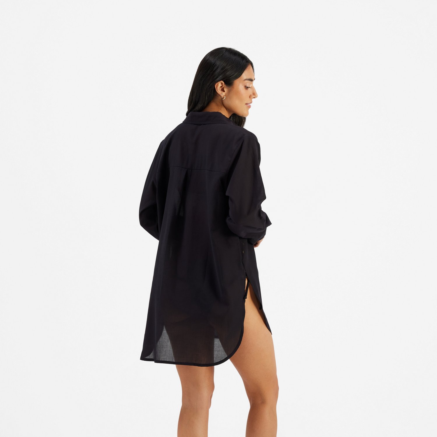 Freely Women's Woven Boyfriend Coverup Shirt - view number 2