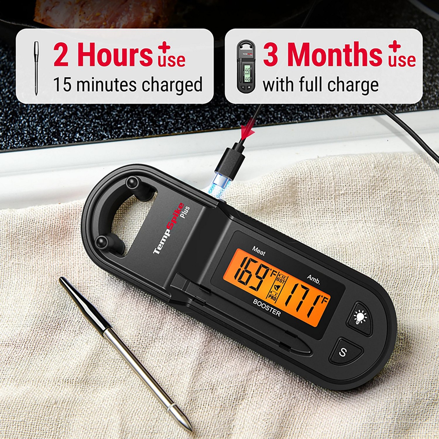 ThermoPro TP971W TempSpike Plus Wireless Meat Thermometer - view number 3