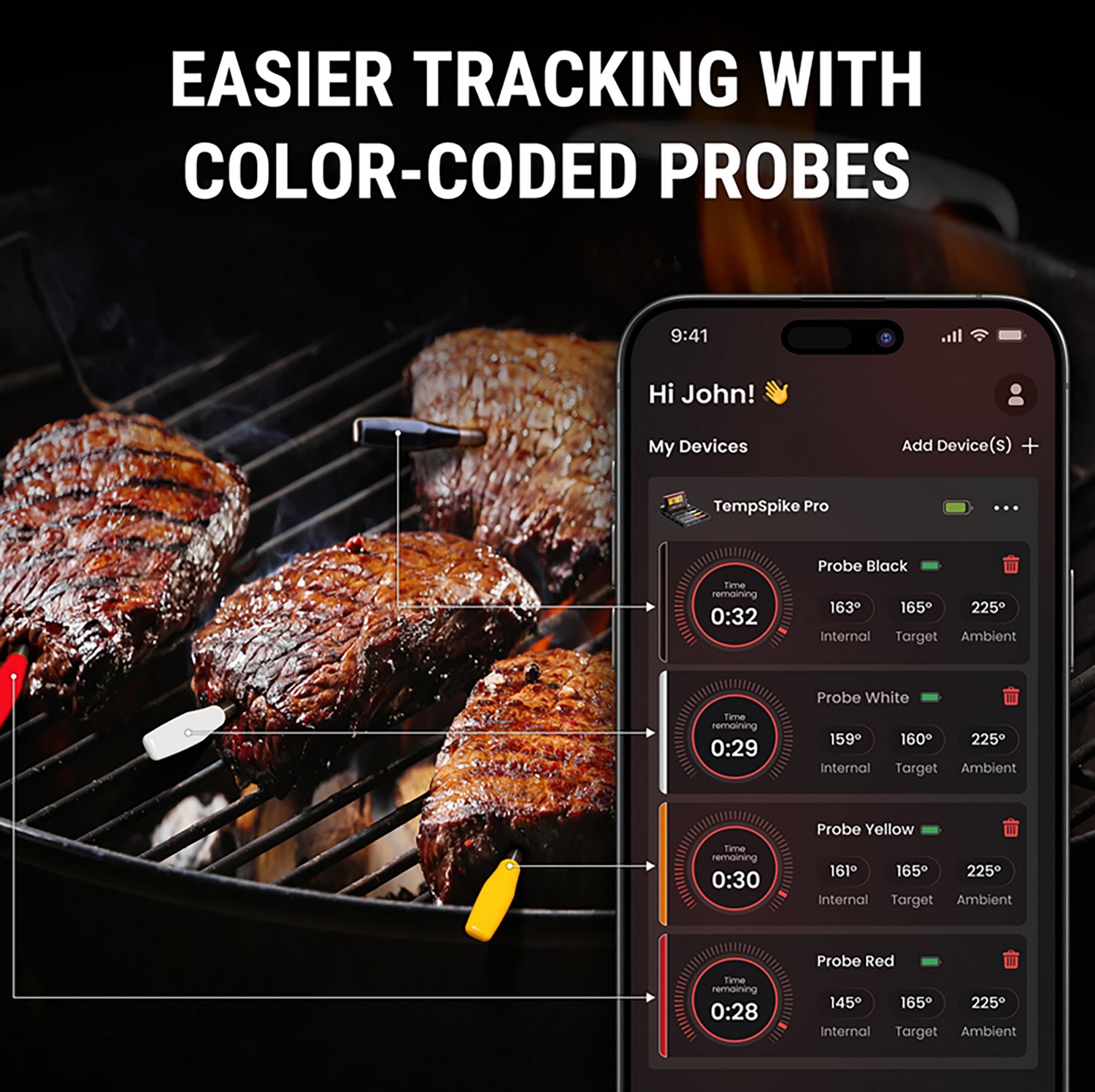 ThermoPro TP980W Pro Wi-Fi/Bluetooth Wireless Digital Meat Thermometer - view number 3