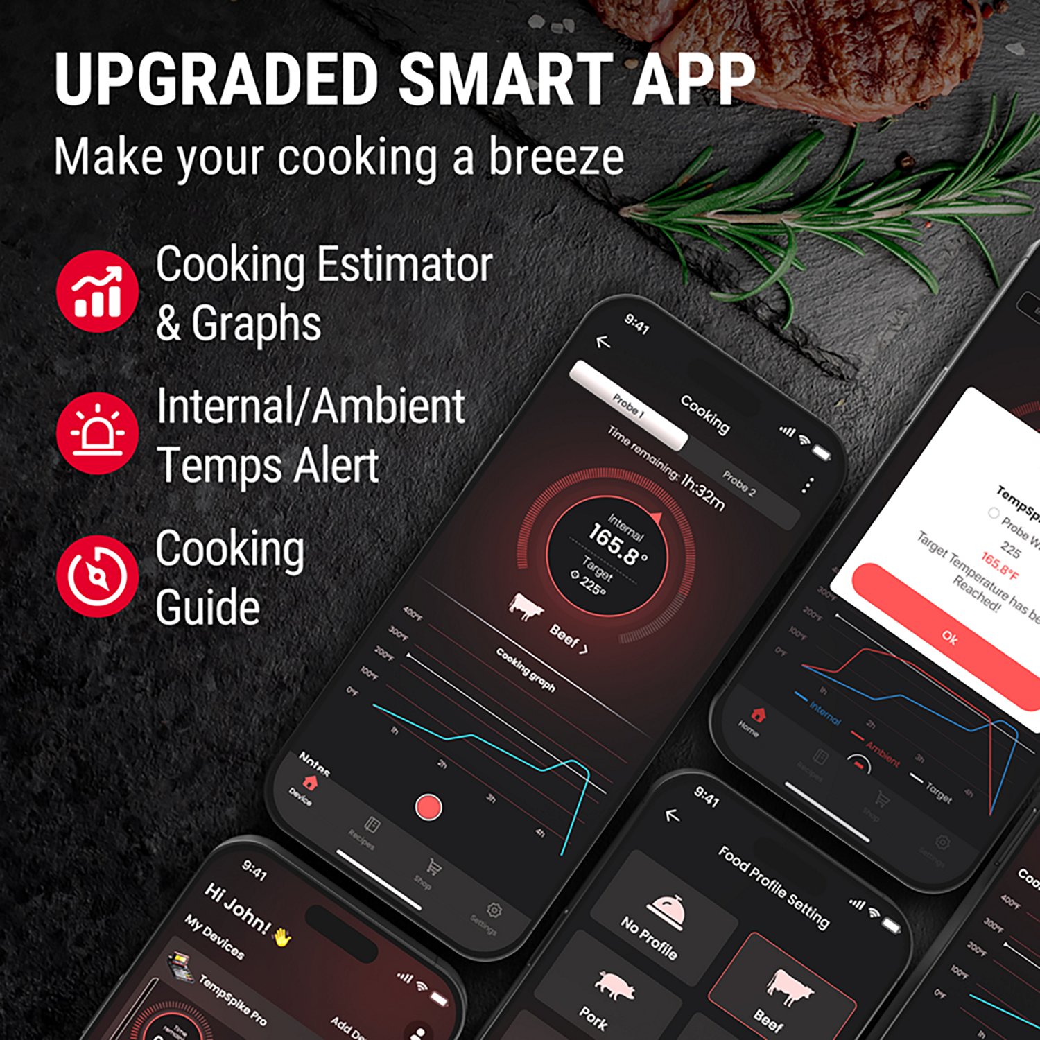 ThermoPro TP980W Pro Wi-Fi/Bluetooth Wireless Digital Meat Thermometer - view number 8