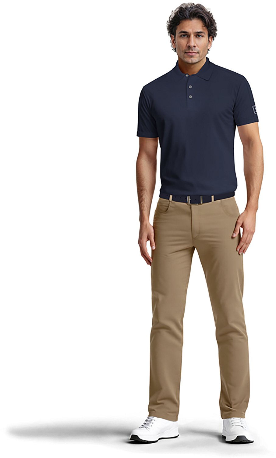 PGA TOUR Men's Solid Cooling Texture Polo Shirt - view number 3
