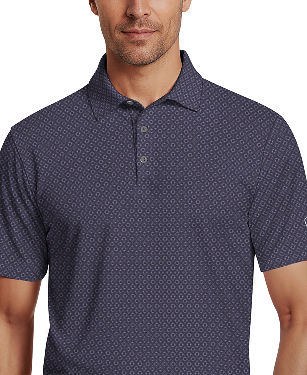PGA Tour Men's Short Sleeve Essential Geo Printed Polo - view number 4
