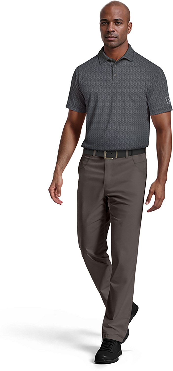 PGA Tour Men's Short Sleeve Golf Flag Geo Essential Printed Polo - view number 3