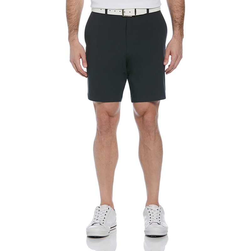 PGA TOUR Apparel Flat Front Men's Heathered Active Waistband 8" Golf Shorts