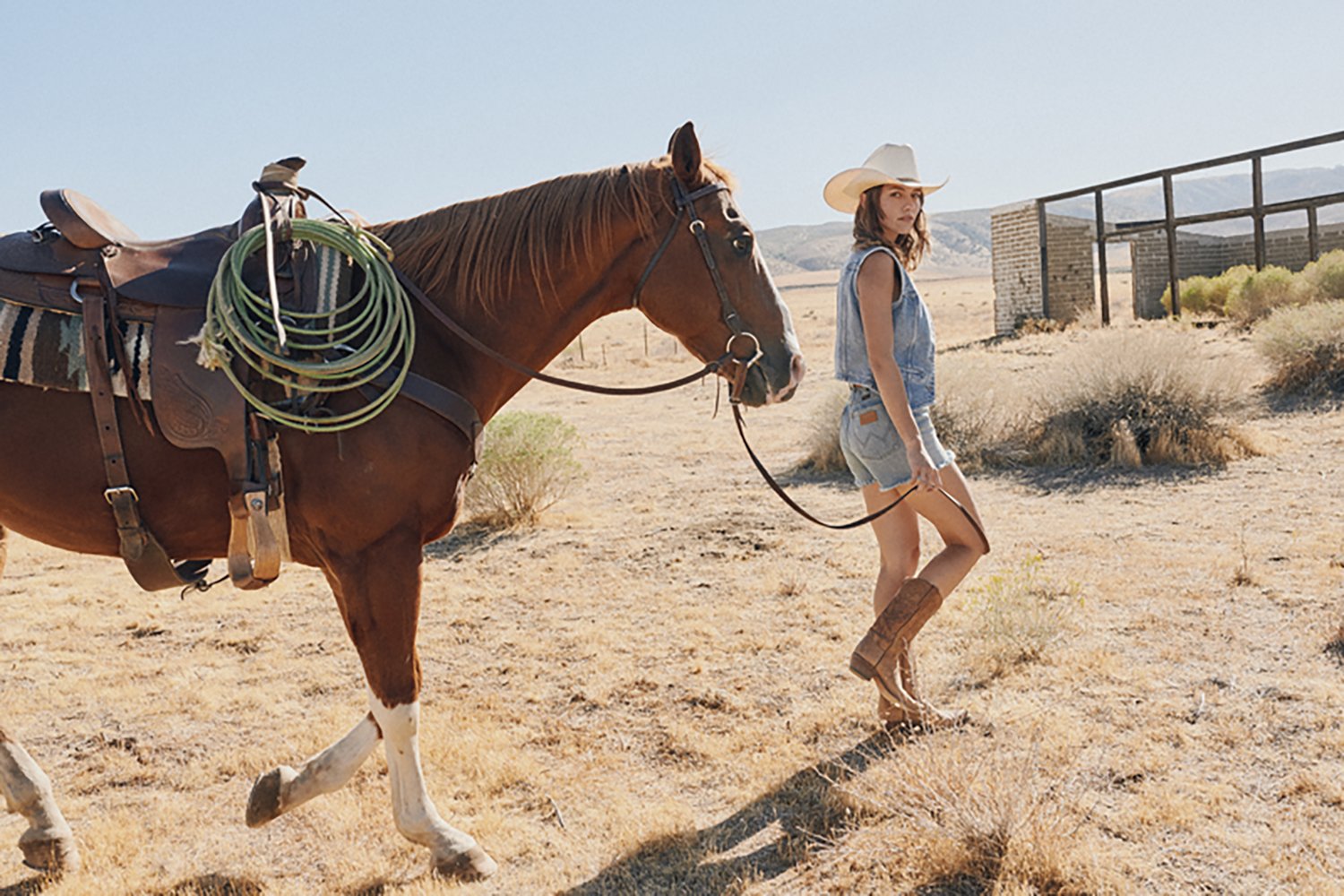 Wrangler Women's Denim Shirt Vest - view number 3