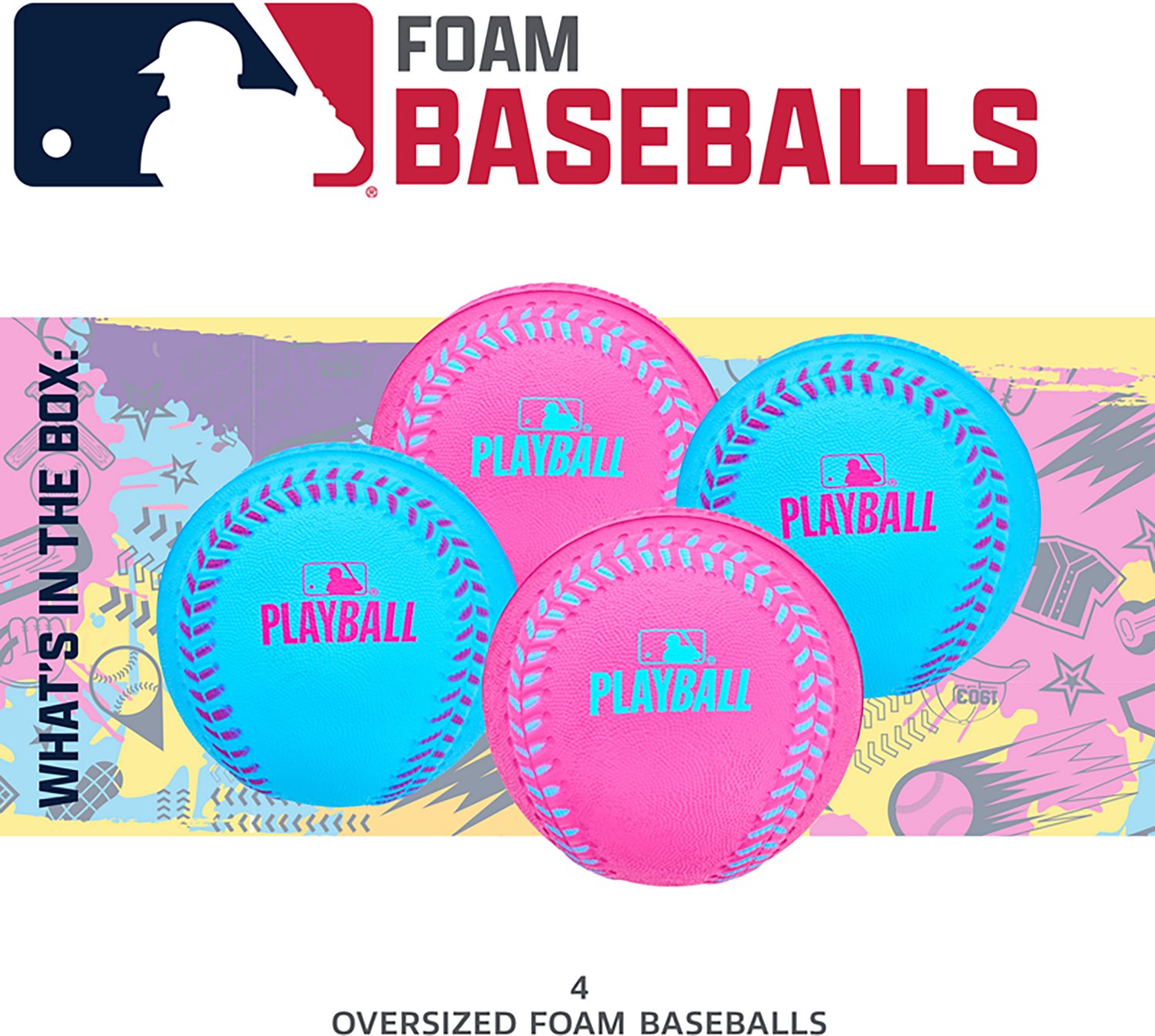 Franklin Sports MLB Play Ball Foam Ball - 4 pack - view number 8