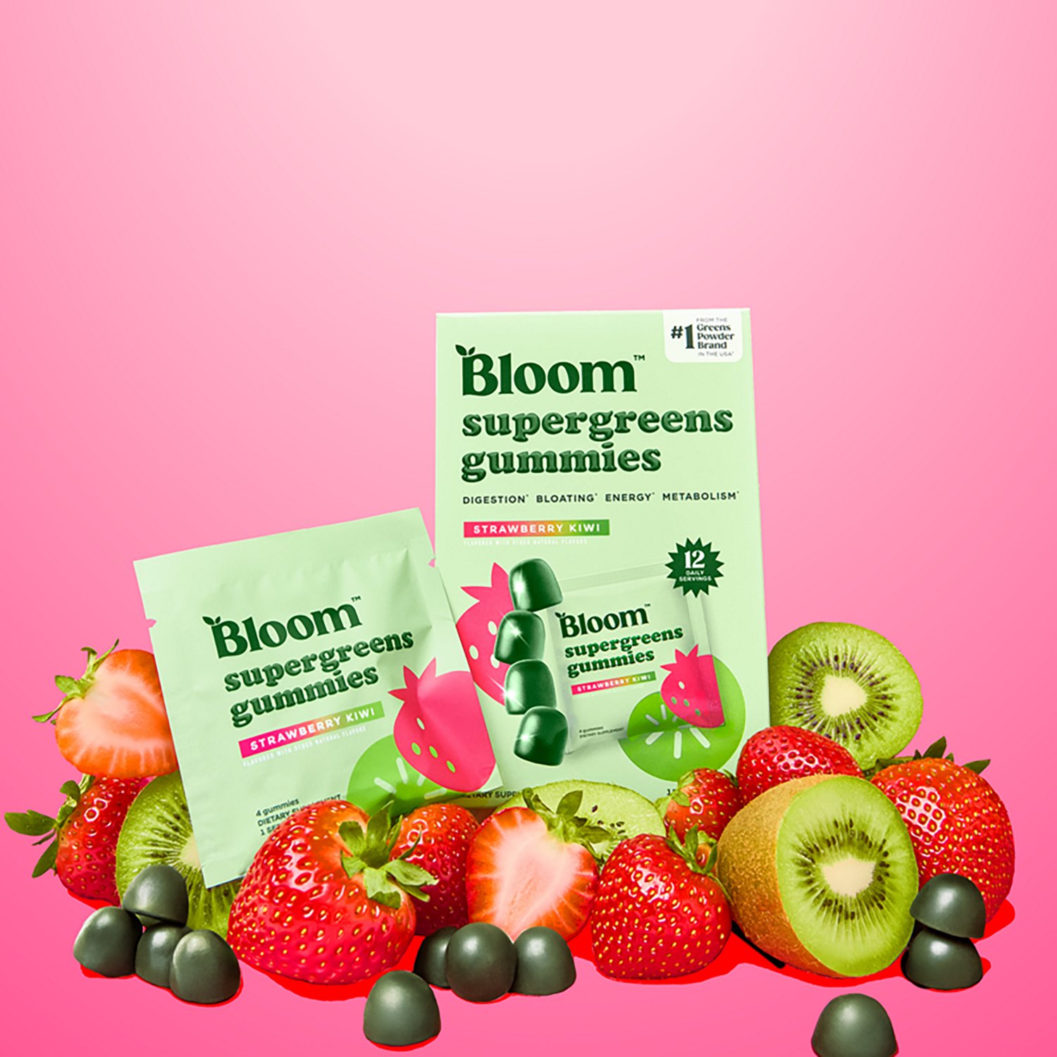 Bloom Nutrition Supergreens Gummies - 12 ct - view number 2