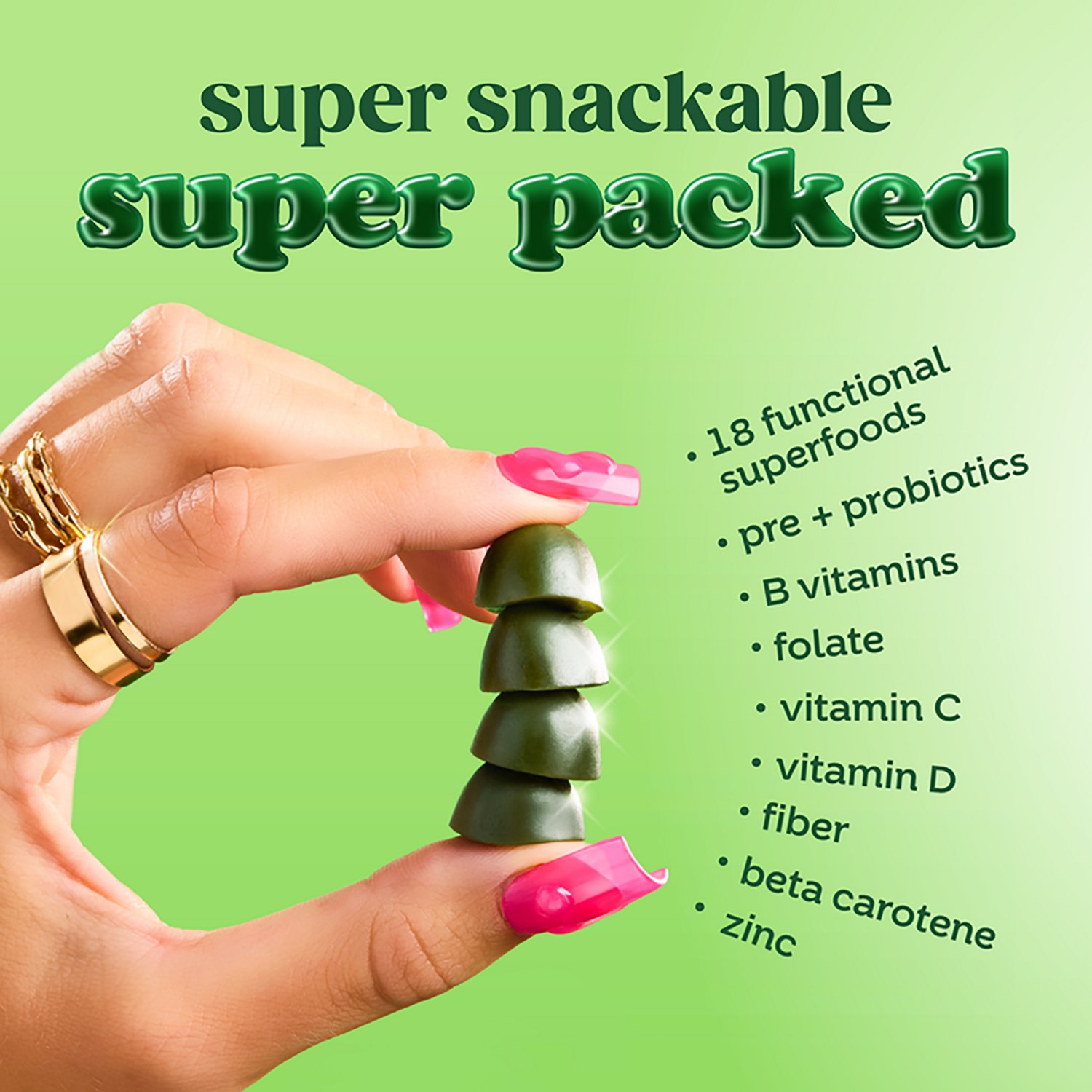 Bloom Nutrition Supergreens Gummies - 12 ct - view number 4