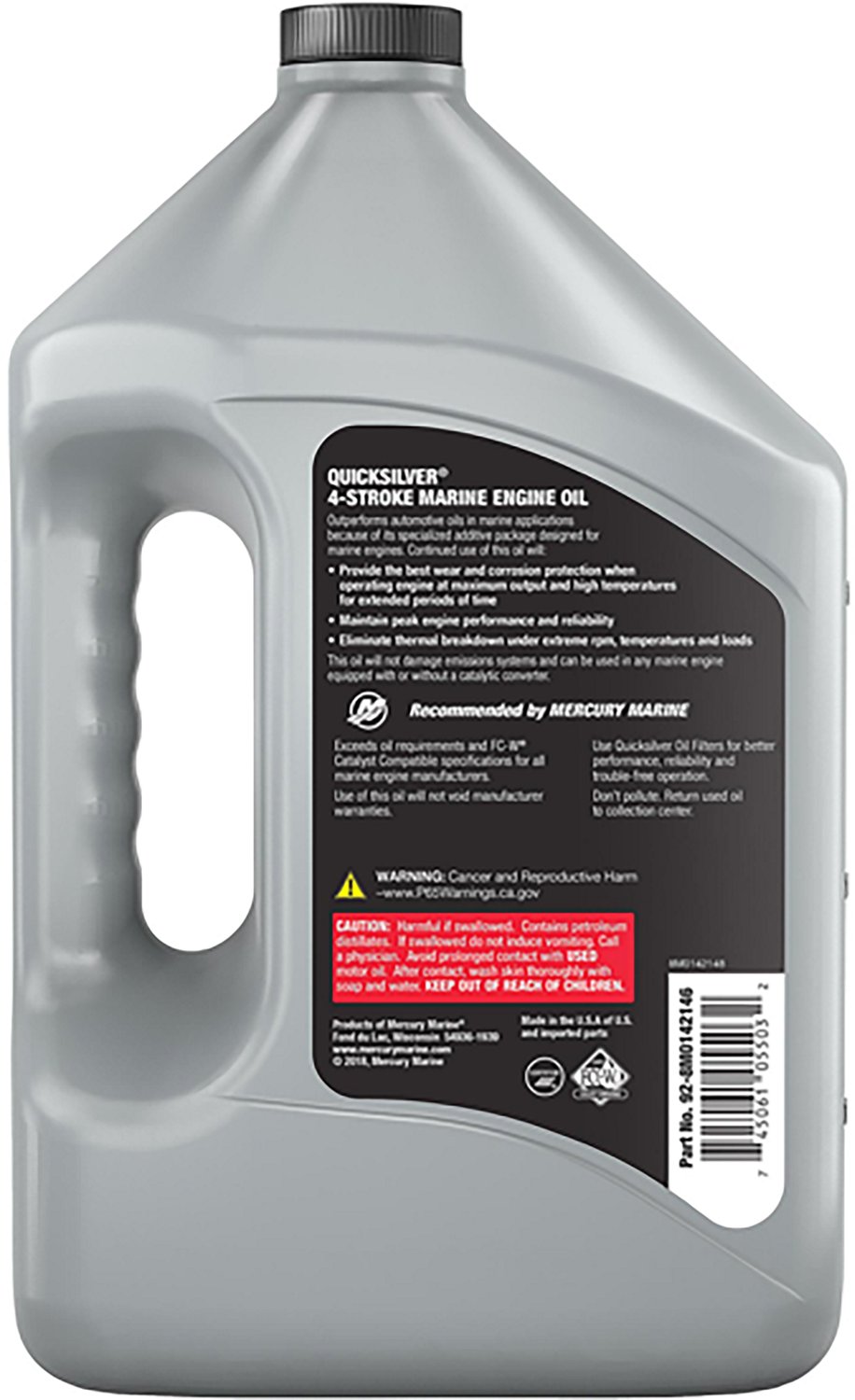 Quicksilver 10W-30 4-Stroke Synthetic Blend Marine Engine Oil 1 Gallon - view number 5