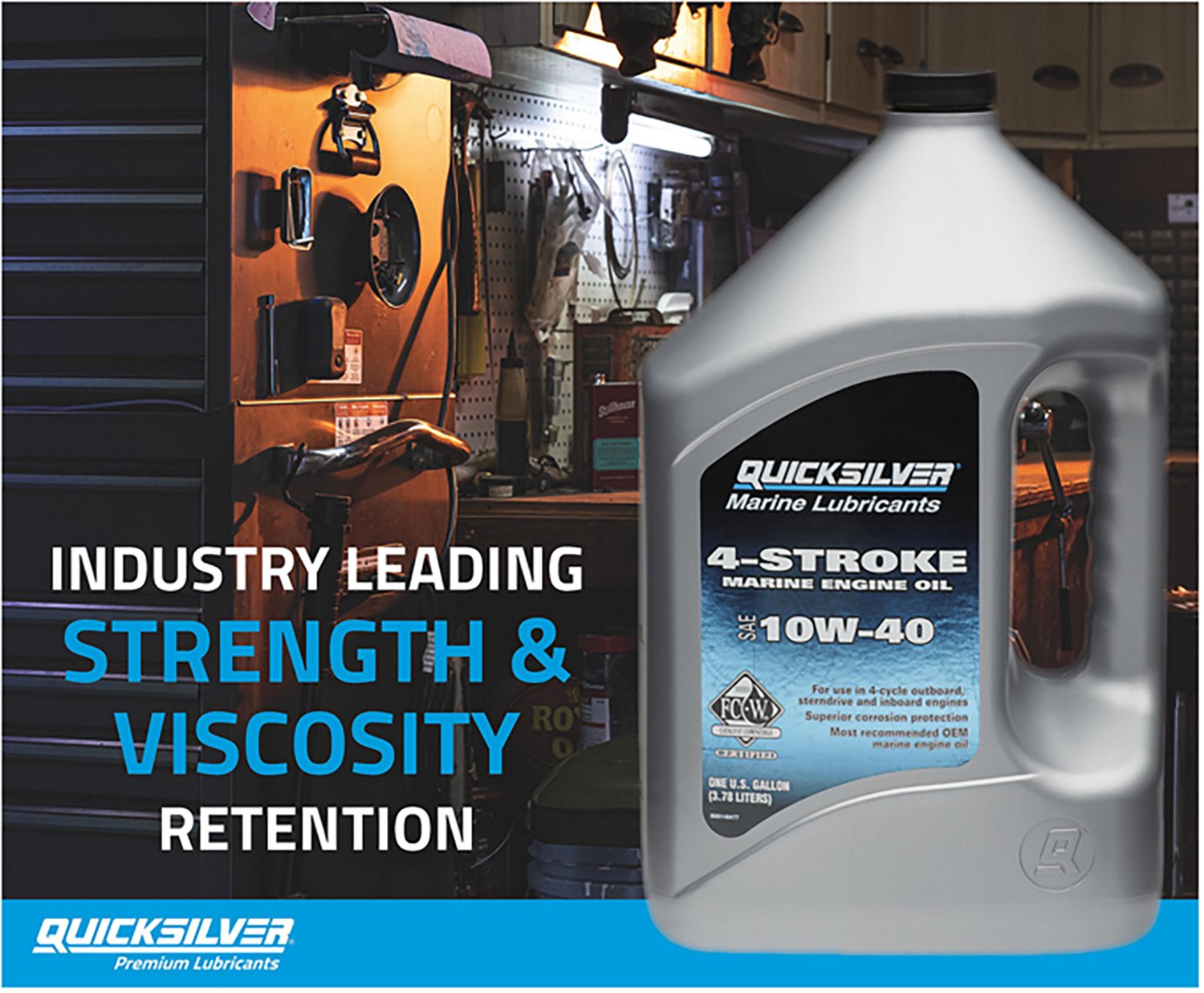 Quicksilver 10W-40 4-Stroke Marine Engine Oil - view number 2