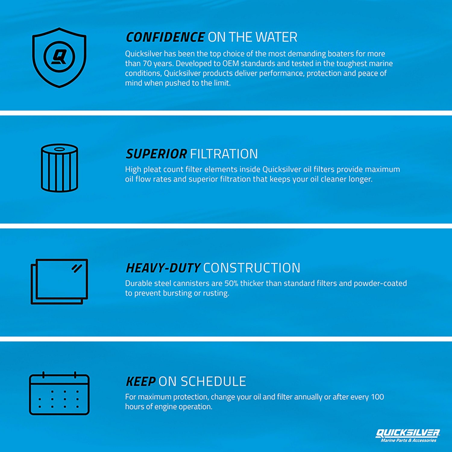 Quicksilver Oil Filter for MerCruiser Sterndrive/Inboard Engines - view number 3