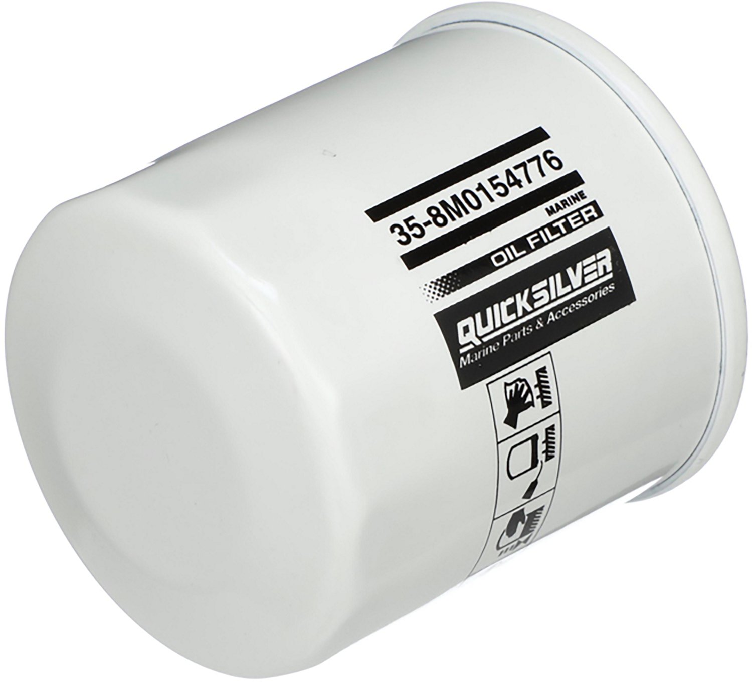Quicksilver 20 Micron Oil Filter for Select Yamaha/Honda/Nissan/Tohatsu 9.9-115 HP Outboards - view number 3