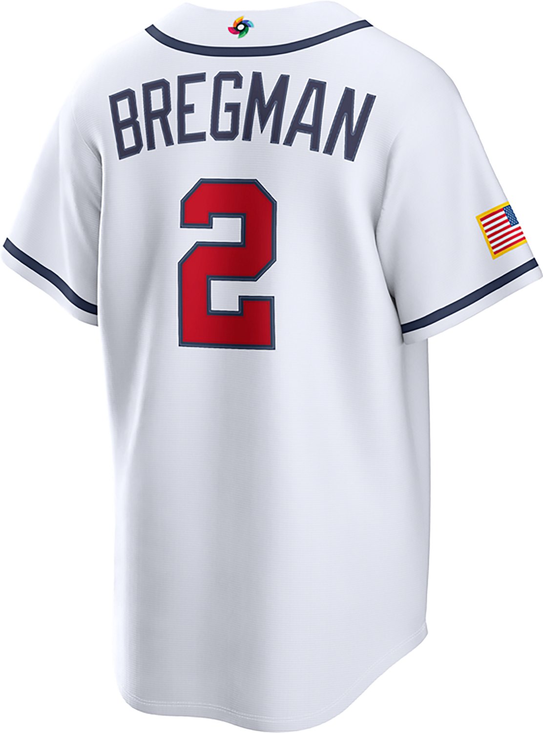 Nike Men's Alex Bregman USA World Baseball Classic Home Stadium Player Name and Number Jersey - view number 3