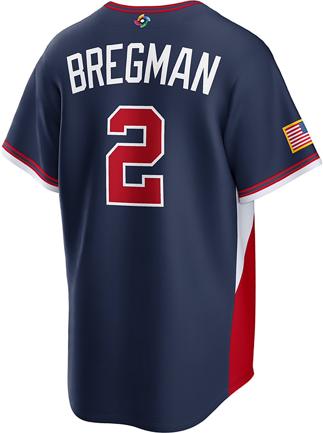 Nike Men's Alex Bregman USA World Baseball Classic Road Stadium Player Name and Number Jersey - view number 3