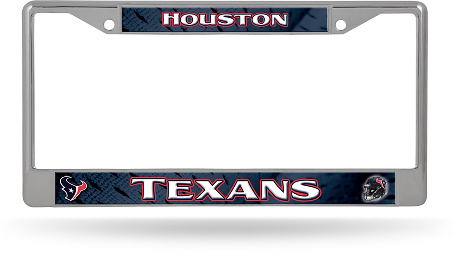 Tag Express Houston Texans Chrome License Plate Frame