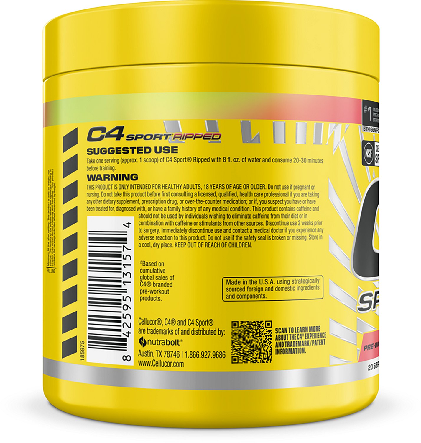 Cellucor C4 Sport Ripped Pre-Workout - 20 servings - view number 3