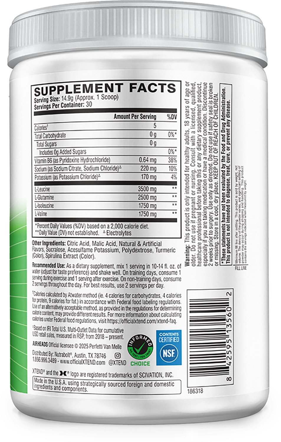 Scivation Xtend Original Freedom Ice BCAA Supplement                                                                             - view number 2