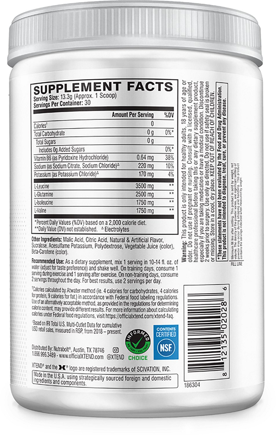 Scivation Xtend BCAAs                                                                                                            - view number 2