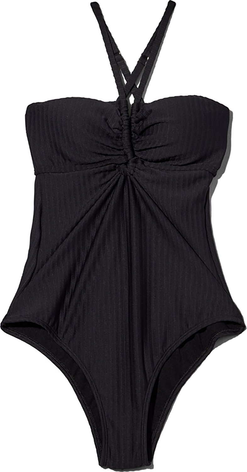 O'Rageous Juniors' Ziggy Rib Double Keyhole 1-Piece Swimsuit