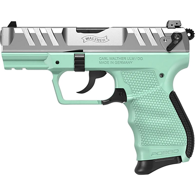 Walther PD380 Semi-Auto Pistol - Silver - Angel Blue