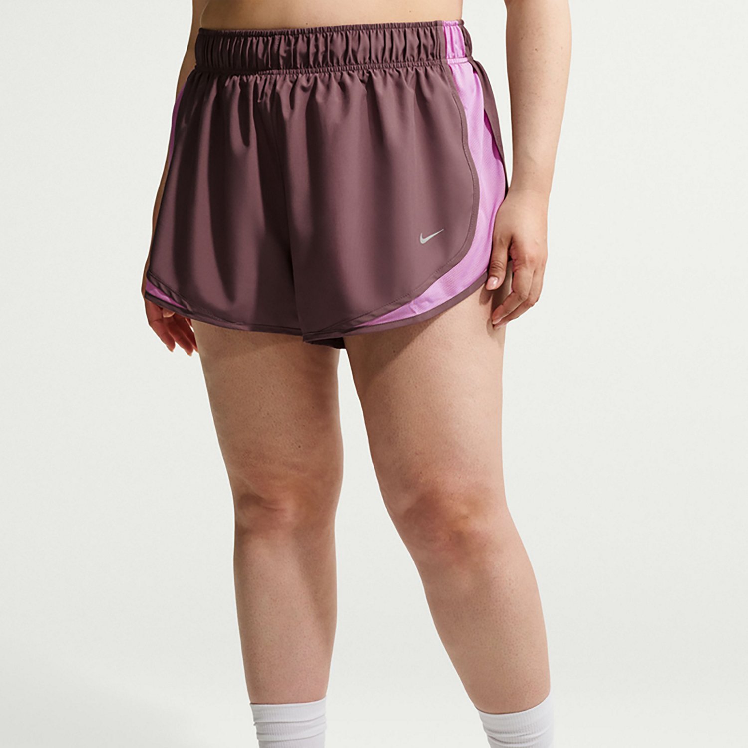 Nike Women's Tempo Dri-FIT Mid Rise Plus Size Running Shorts 3 in - view number 4