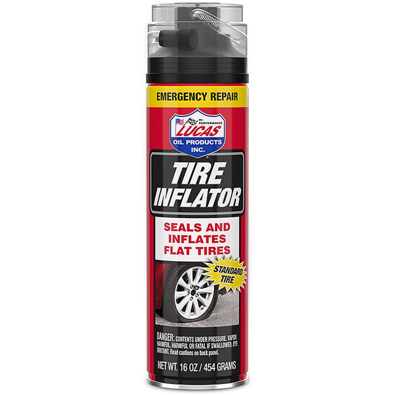 Lucas Oil Non-Flammable Tire Inflator with Hose Assembly 16 Fluid Ounces - 11180