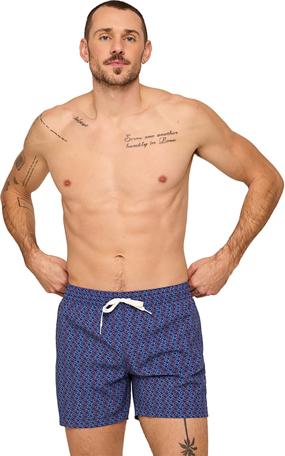 Chubbies Men's The Lone Stars Classic Lined Swim Trunks 5.5 in