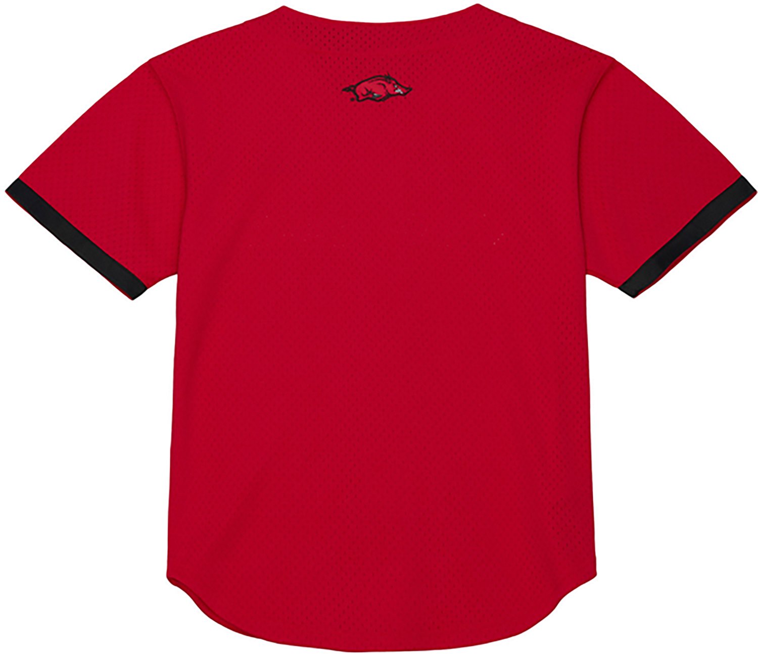 Mitchell & Ness Men’s University of Arkansas Head Coach Mesh Baseball Jersey - view number 2