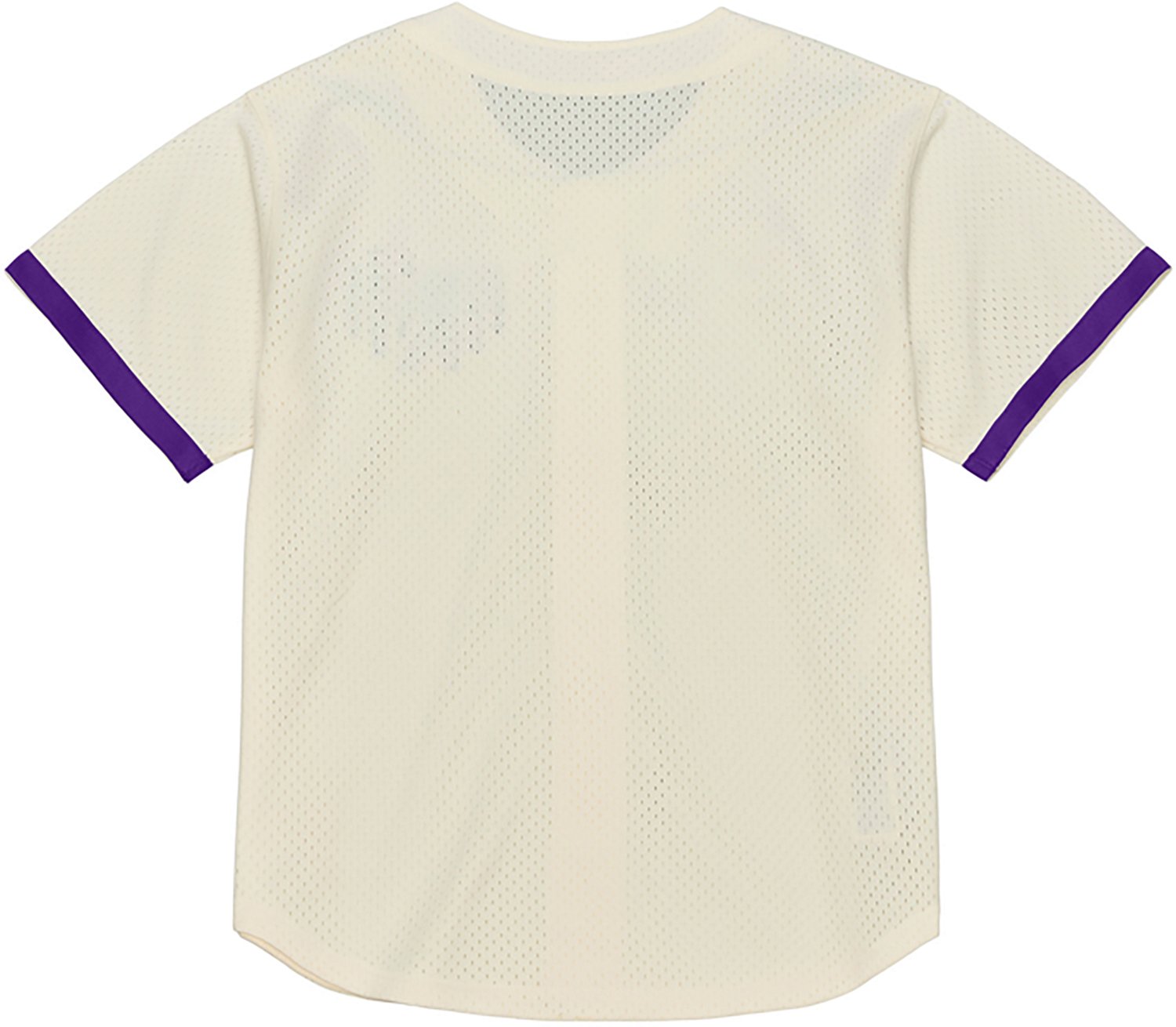 Mitchell & Ness Men’s Louisiana State University Mesh Button Front Baseball Jersey - view number 2