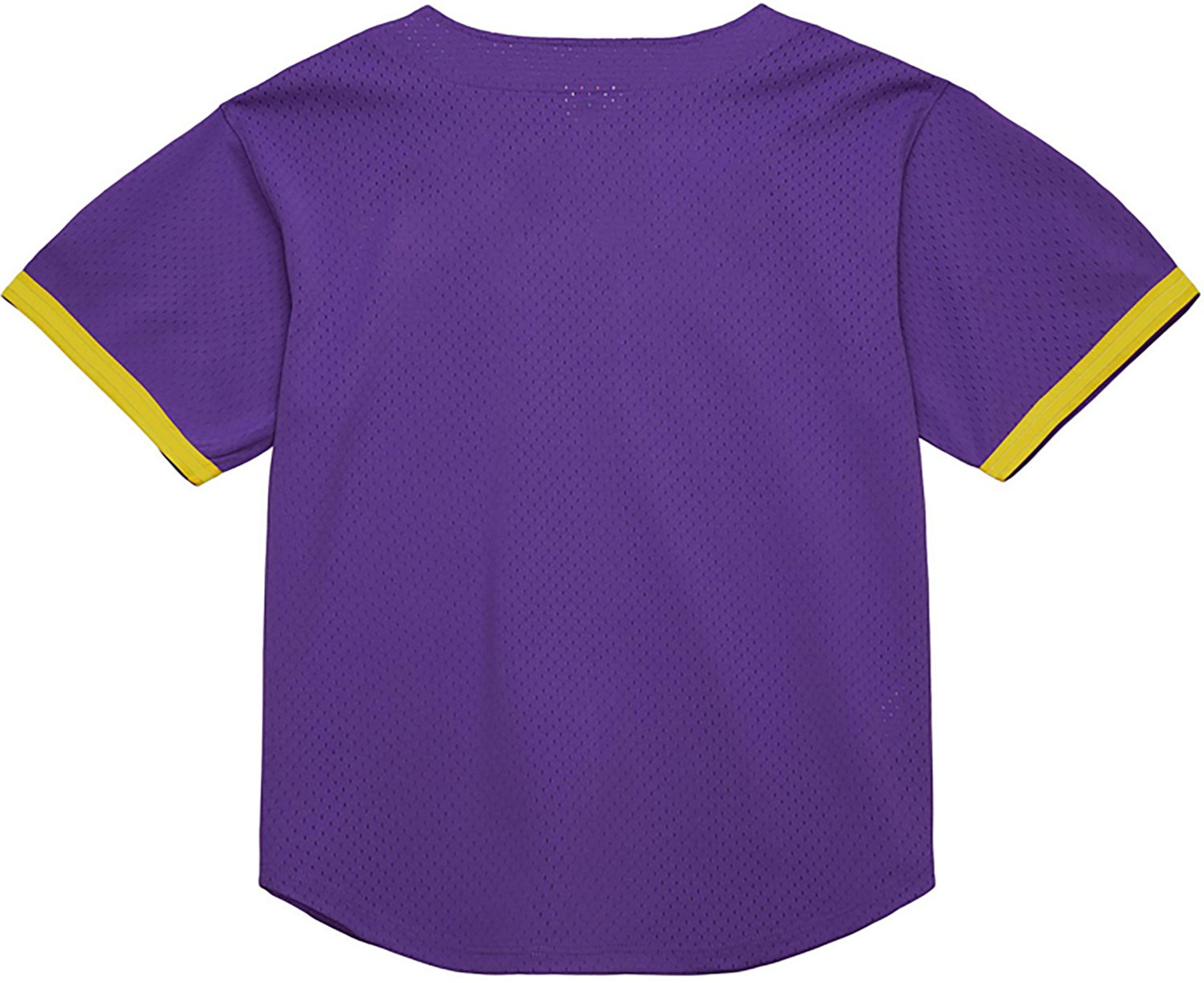 Mitchell & Ness Men’s Louisiana State University Mesh Button Front Baseball Jersey - view number 2
