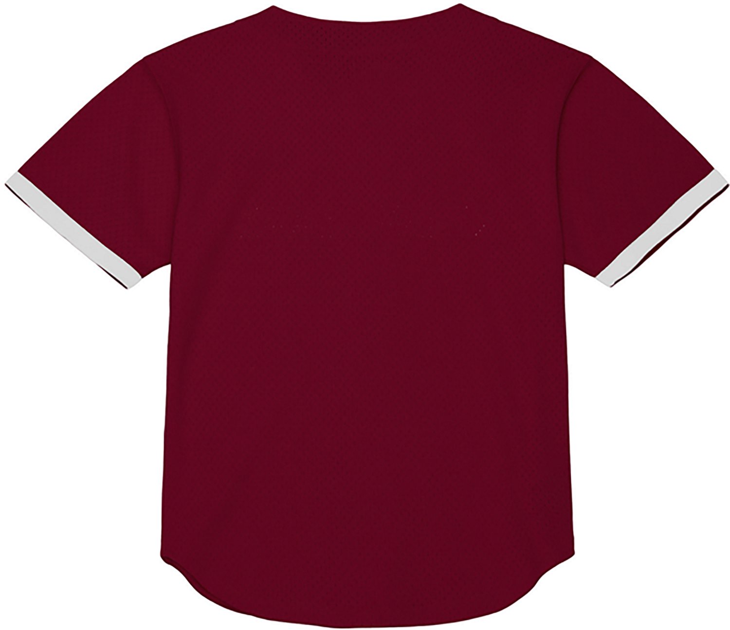 Mitchell & Ness Men’s Texas A&M University Mesh Button Front Baseball Jersey - view number 2