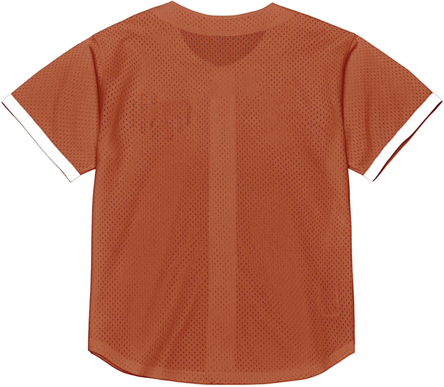 Mitchell & Ness Men’s University of Texas Mesh Button Front Baseball Jersey - view number 2