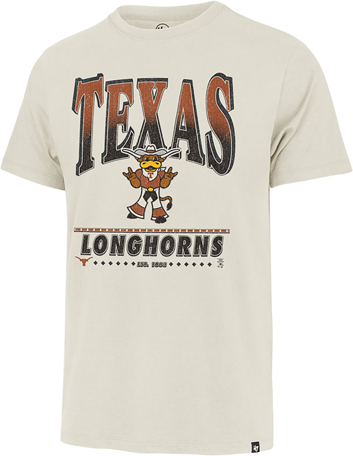 '47 Men's Texas Longhorns Straight Shot Two Franklin Short Sleeve T-shirt
