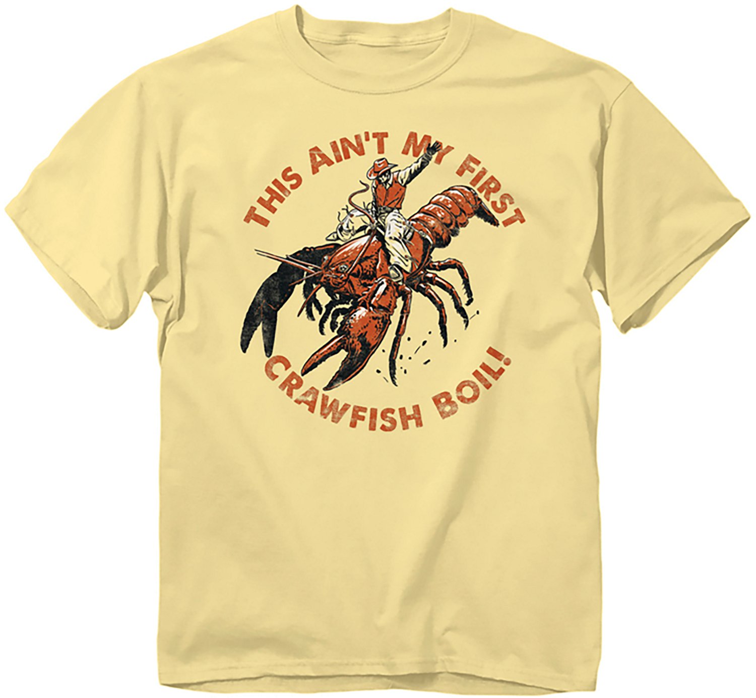 Academy Sports + Outdoors Men's This Ain't My First Crawfish Bowl T-shirt