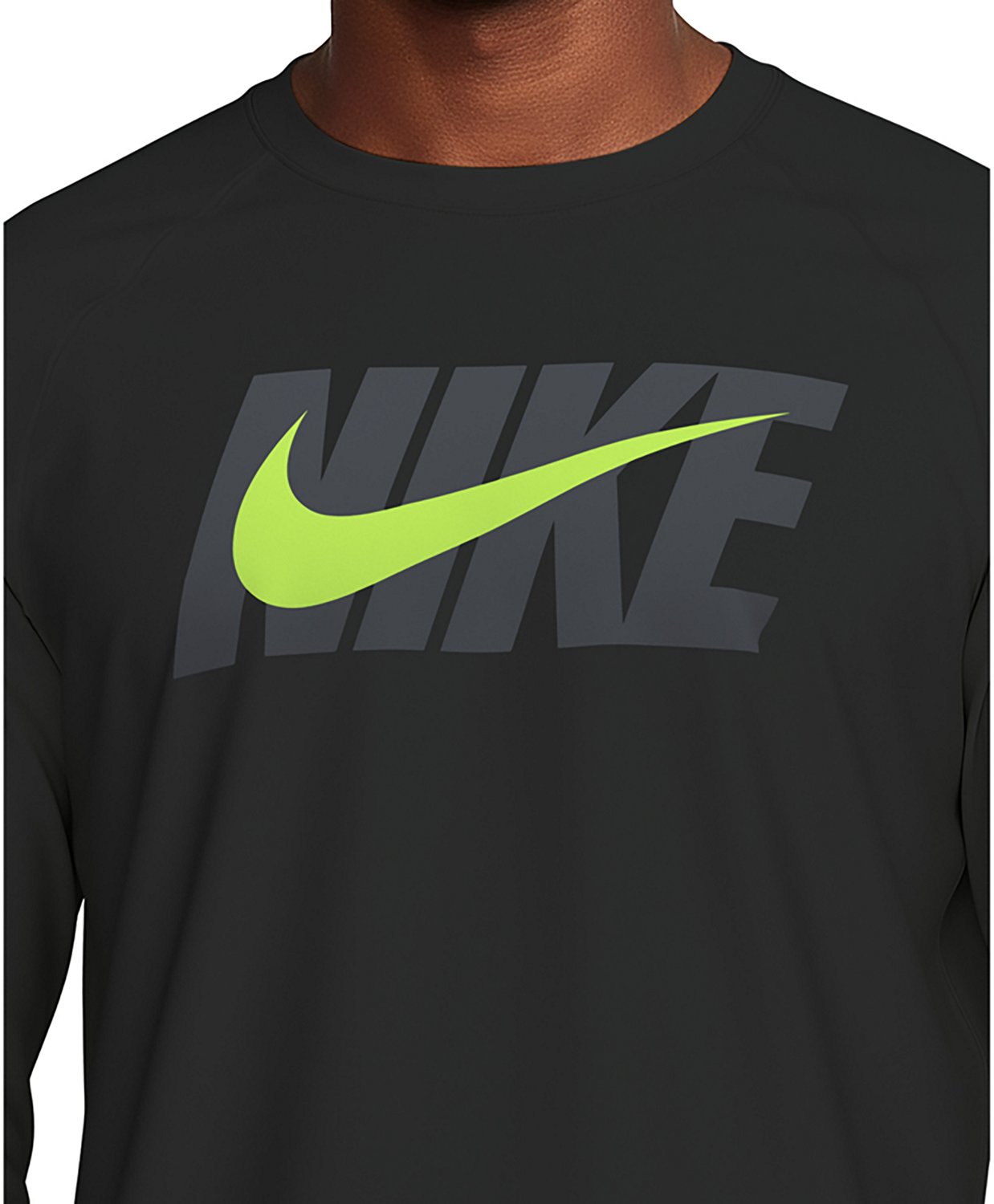 Nike Men’s Block Swoosh Over Long Sleeve Hydroguard - view number 4