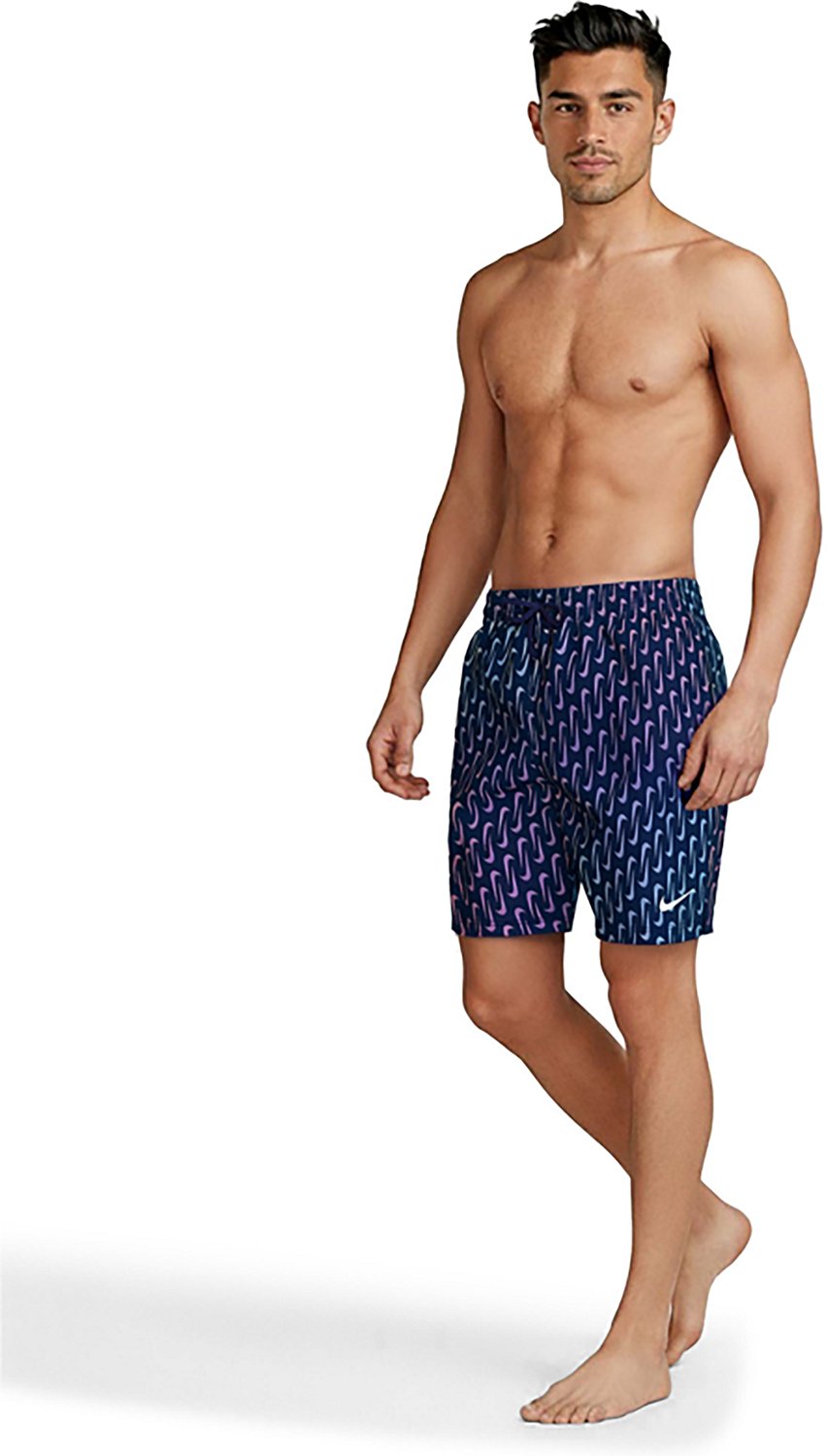 Nike Men’s Breaker Swoosh Link Volley Swim Shorts 7 in - view number 4