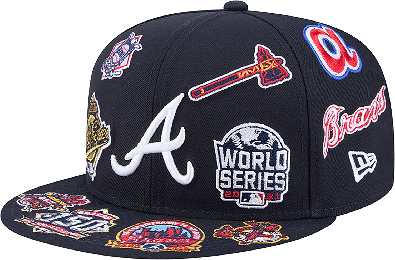 New Era Men's Atlanta Braves Allover Logo 9FIFTY Cap