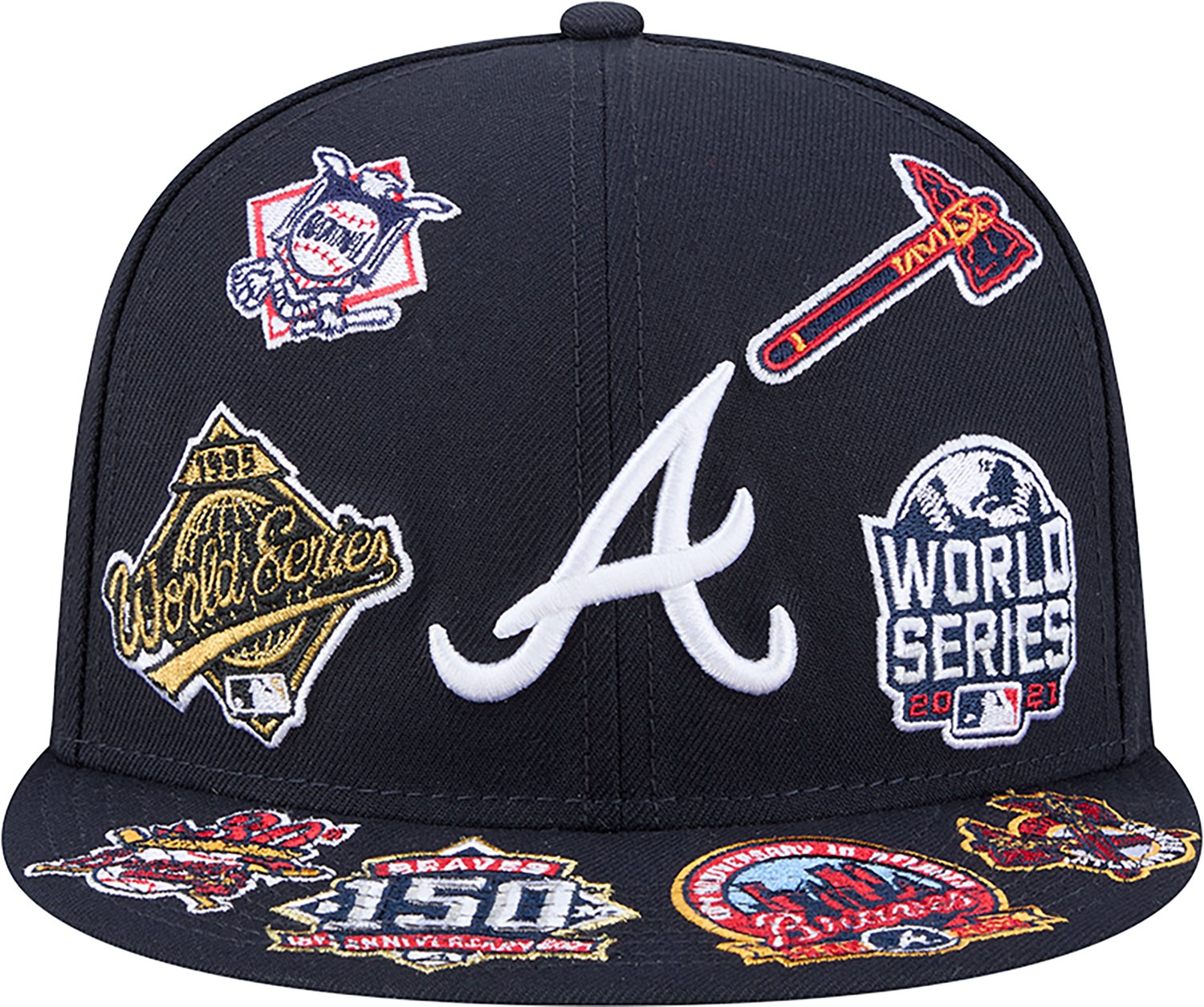 New Era Men's Atlanta Braves Allover Logo 9FIFTY Cap