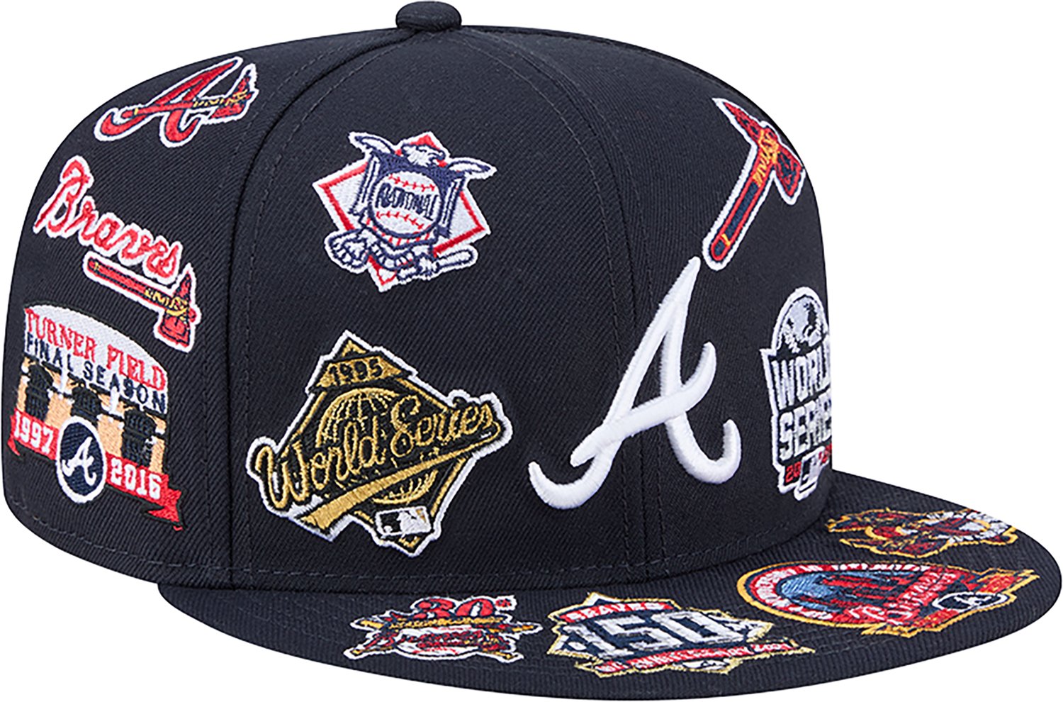 New Era Men's Atlanta Braves Allover Logo 9FIFTY Cap