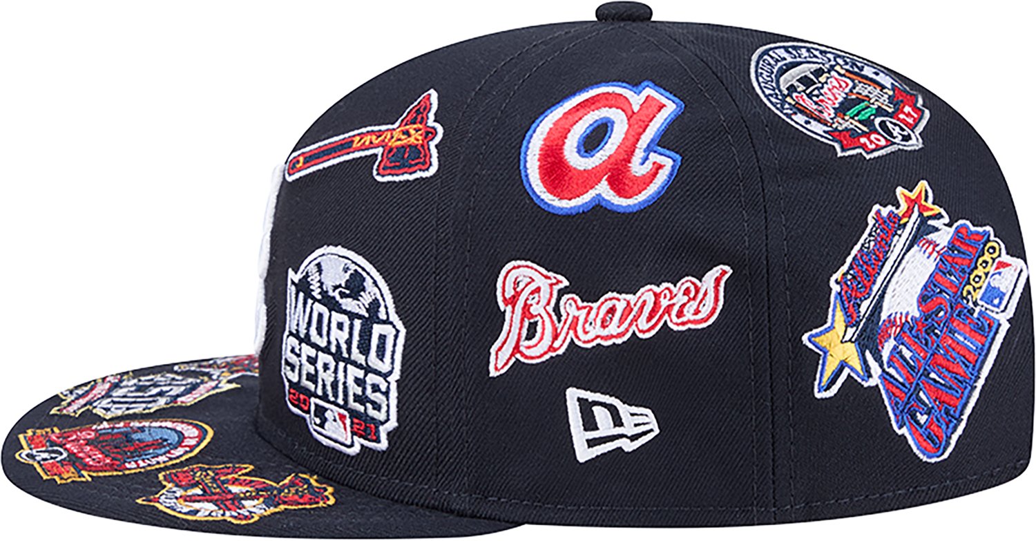 New Era Men's Atlanta Braves Allover Logo 9FIFTY Cap - view number 5