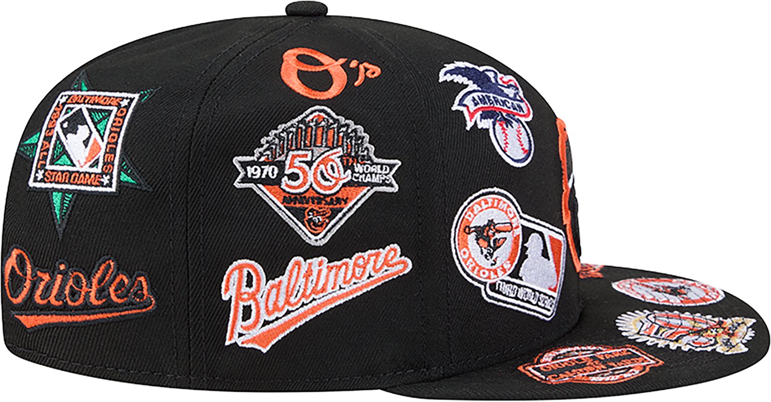 New Era Men's Baltimore Orioles Allover Logo 9FIFTY Cap - view number 4