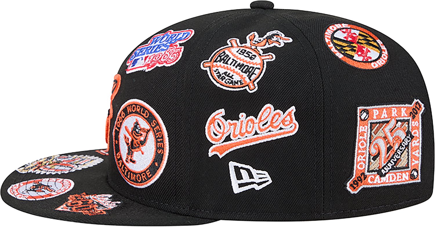 New Era Men's Baltimore Orioles Allover Logo 9FIFTY Cap - view number 5