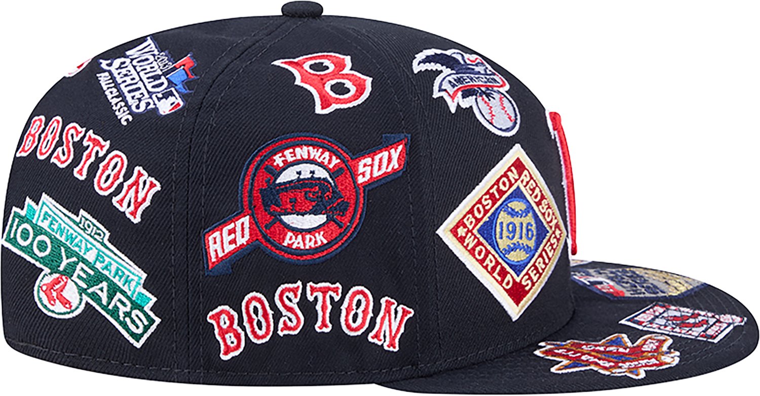New Era Men's Boston Red Sox Allover Logo 9FIFTY Cap - view number 4