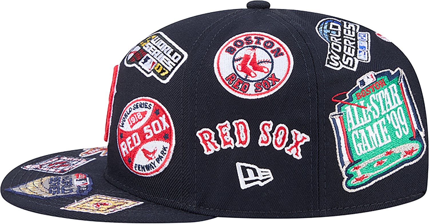 New Era Men's Boston Red Sox Allover Logo 9FIFTY Cap - view number 5