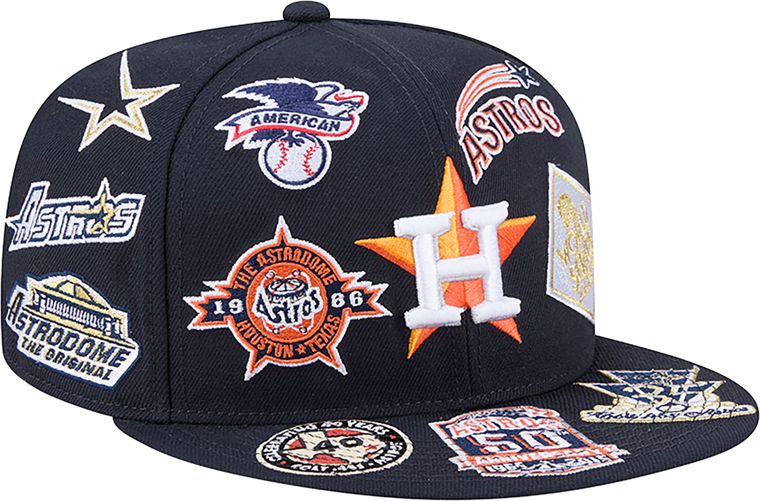 New Era Men's Houston Astros Allover Logo 9FIFTY Cap - view number 3