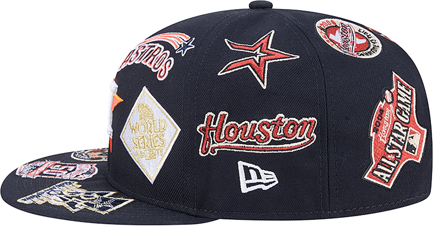 New Era Men's Houston Astros Allover Logo 9FIFTY Cap - view number 5