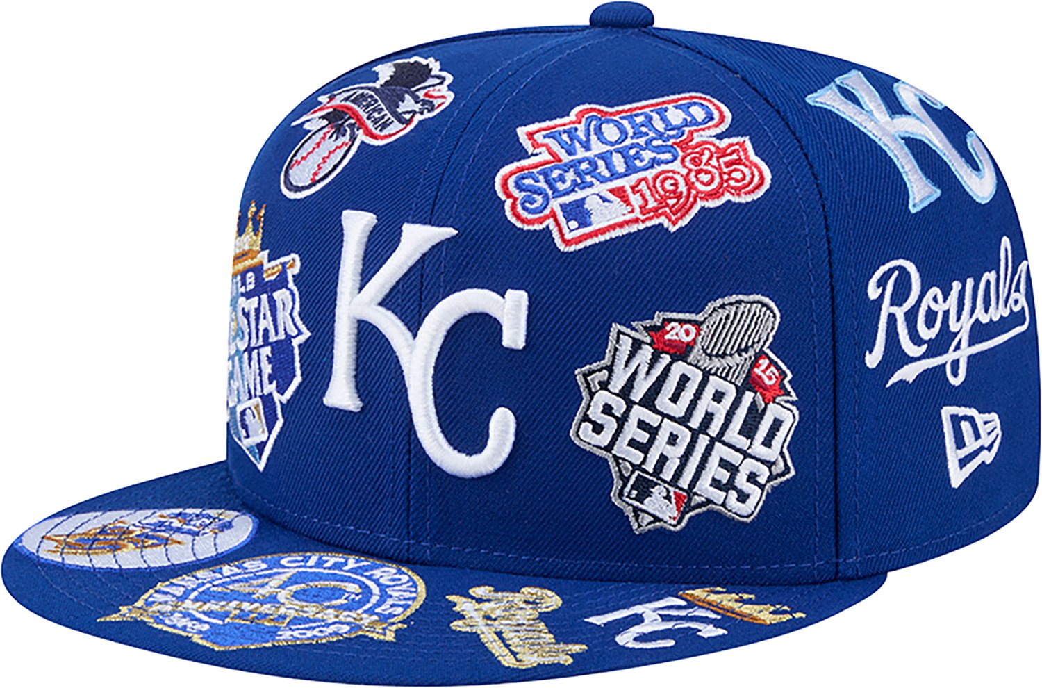 New Era Men's Kansas City Royals Allover Logo 9FIFTY Cap